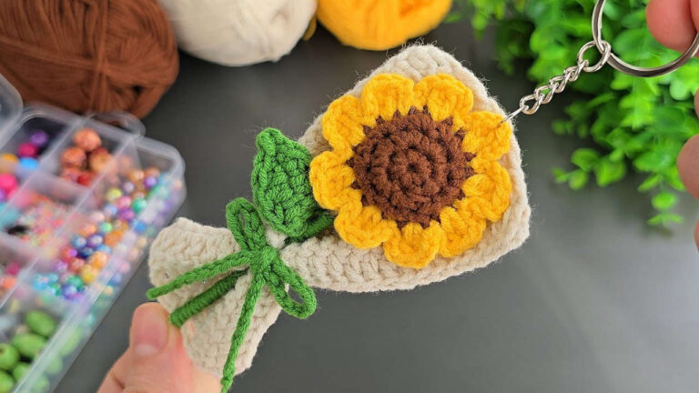 crochet mini flowers