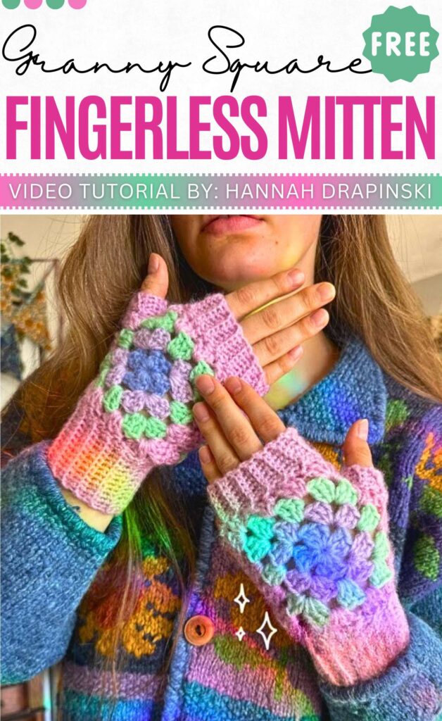granny square fingerless gloves