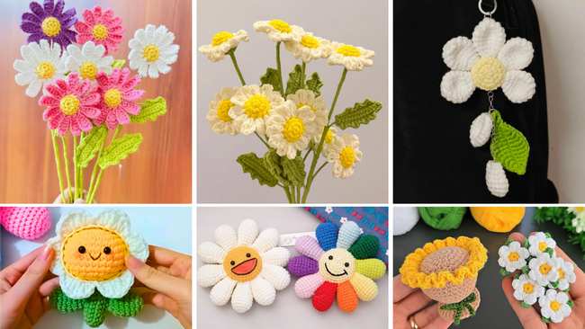 12 Free Crochet Daisy Patterns for Spring