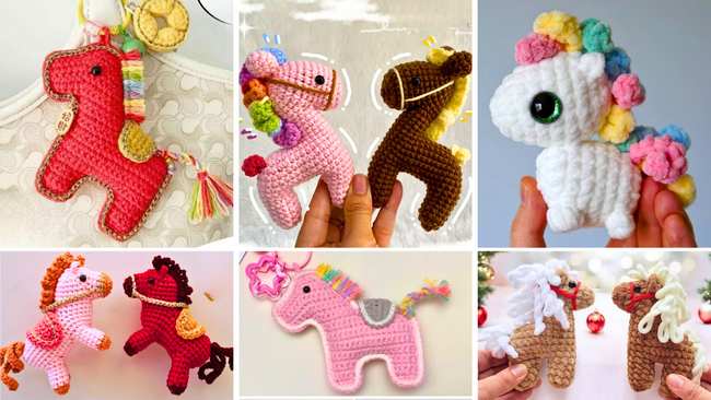 12 Free Crochet Little Pony Amigurumi Tutorials for Kids