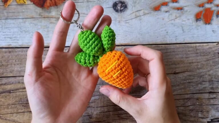 Crochet Mini Carrot Keychain & Ornament Pattern