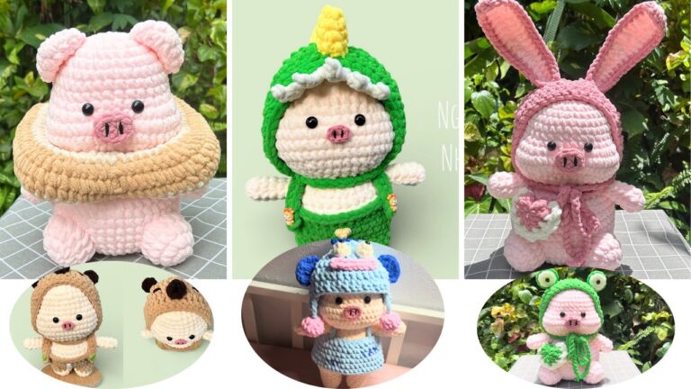 Crochet pig Plushies