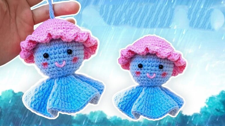 Crochet rain doll