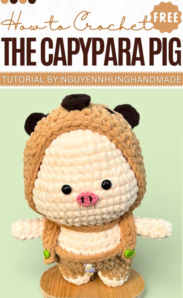 How to Crochet The Capypara Pig