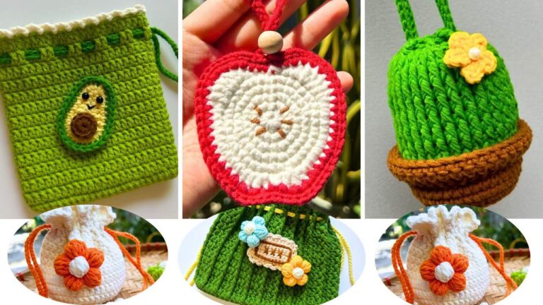 5 Free Crochet Pouch Bag Patterns for Gifting