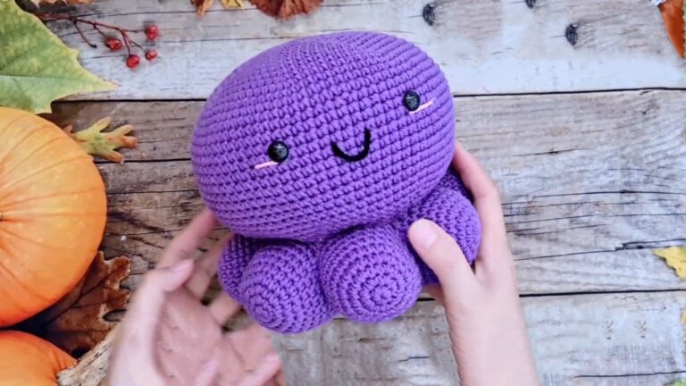 Crochet Puffy Octopus Amigurumi Pattern Free