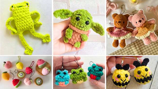 10 Free Crochet Miniature Plushie Patterns for Kids