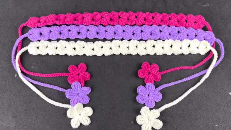 6 Free Crochet Spring Headband Patterns for Girls