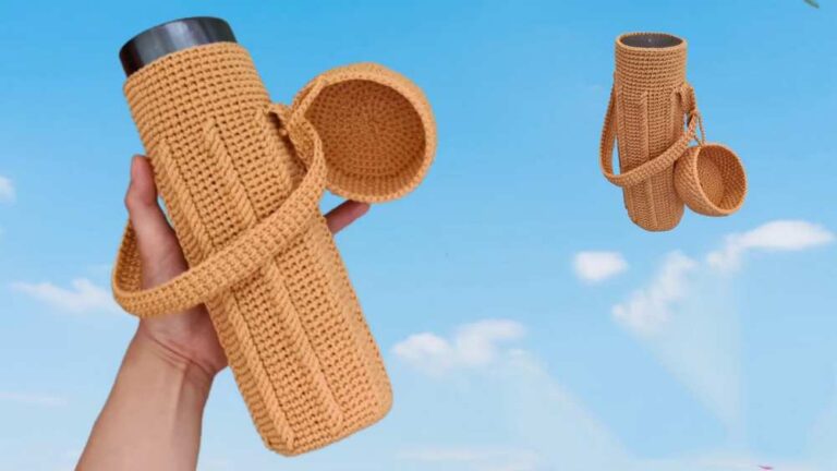 Crochet Water Bottle Holder Pattern For Summer