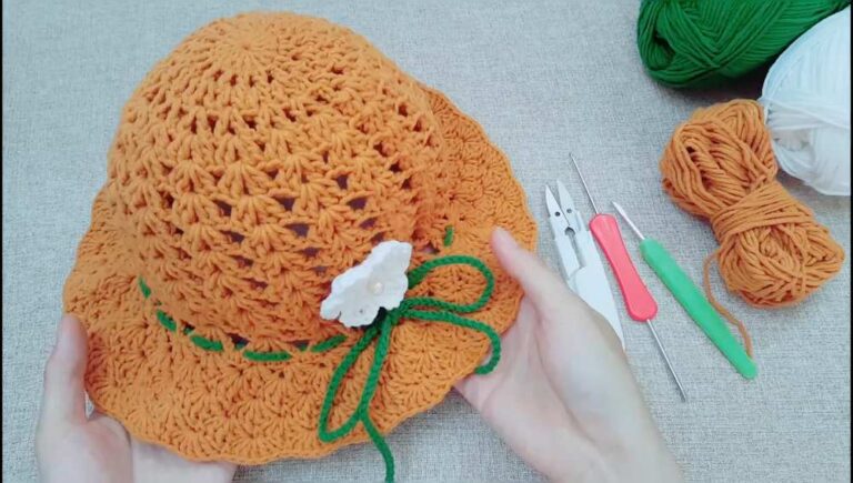 Free Crochet Beach Summer Sun Hat Pattern