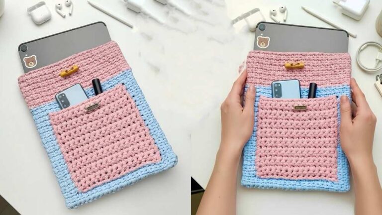 Crochet All In One Pouch Bag Pattern For Gadgets