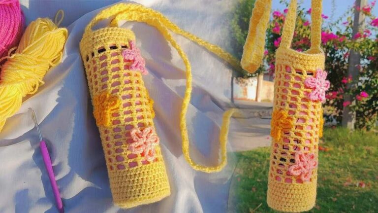 Crochet Elegant Water Bottle Holder Patterns