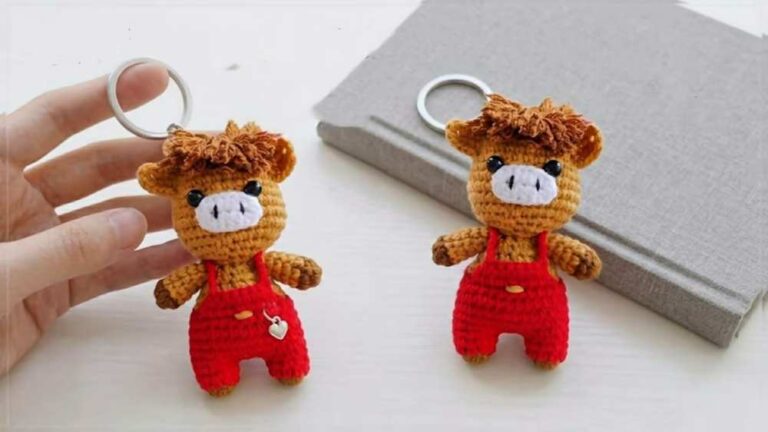 Crochet Horse Amigurumi Keychain Pattern Free