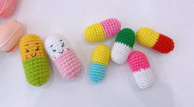 Free Crochet Pills Amigurumi Pattern for Support