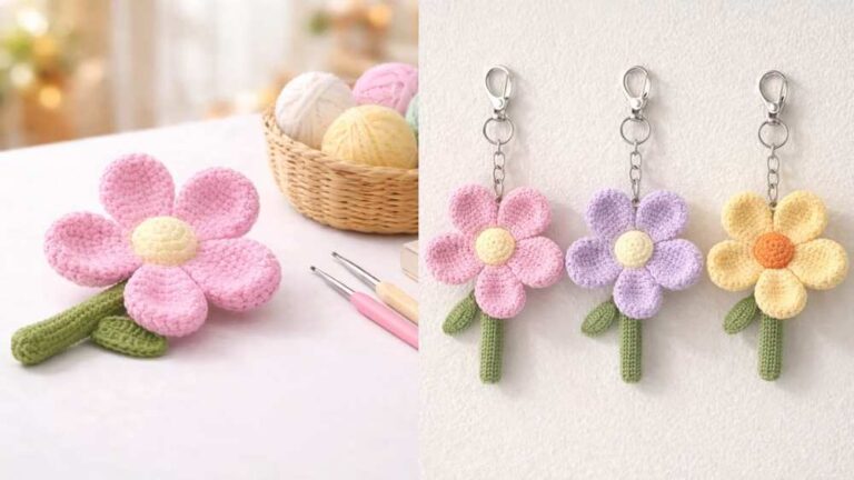 6 Free Crochet Quick Flower Patterns