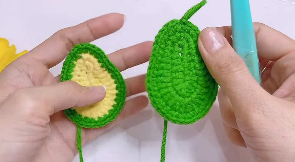 avocado keychain