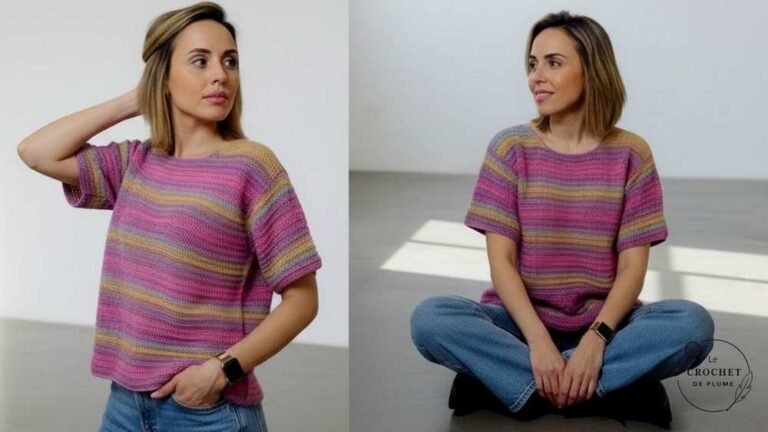 5 Free Crochet Tee Top Patterns for Summer