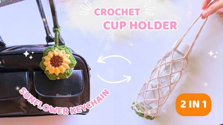 Crochet Unique Reversible Water Bottle Holder Variation Patterns