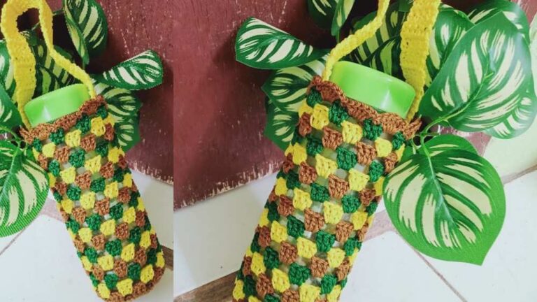 How to Crochet Traditional Water Bottle Holder Patterns For Summer