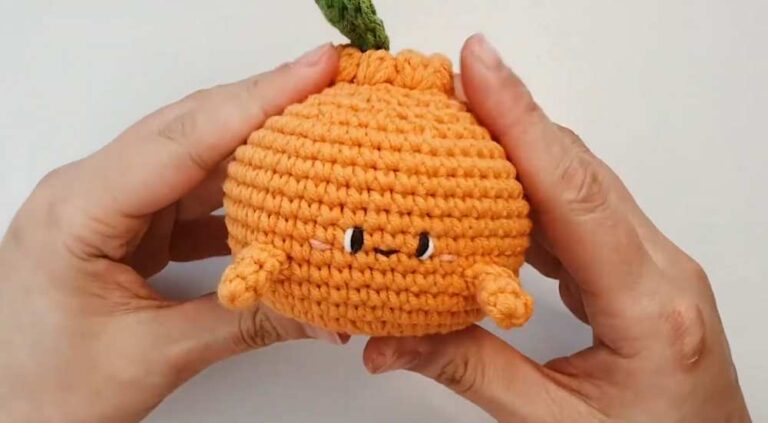 Crochet Happy Orange Amigurumi Toy Pattern