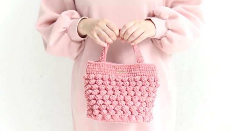 Crochet Bubble Hand Bag Pattern For Beginners