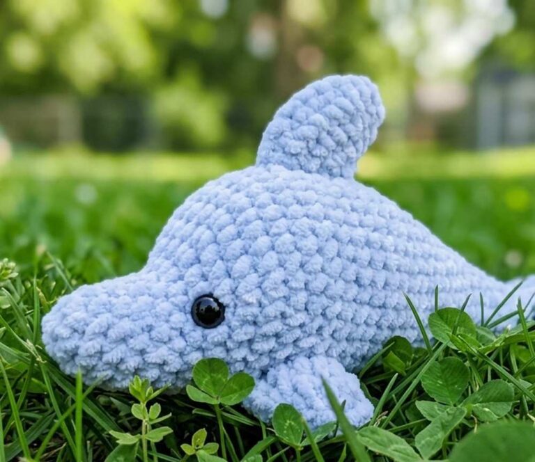 Crochet Dolphin Amigurumi Plushie Pattern For Kids
