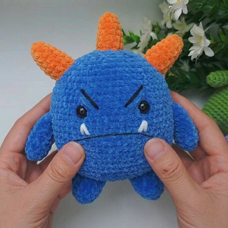 Crochet Your Stress-relief Chubby Plushie Monster Pattern