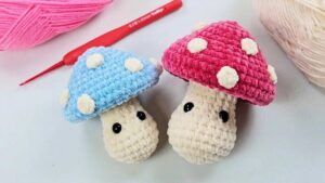 Crochet Mushroom Plush Toy Pattern For Beginners