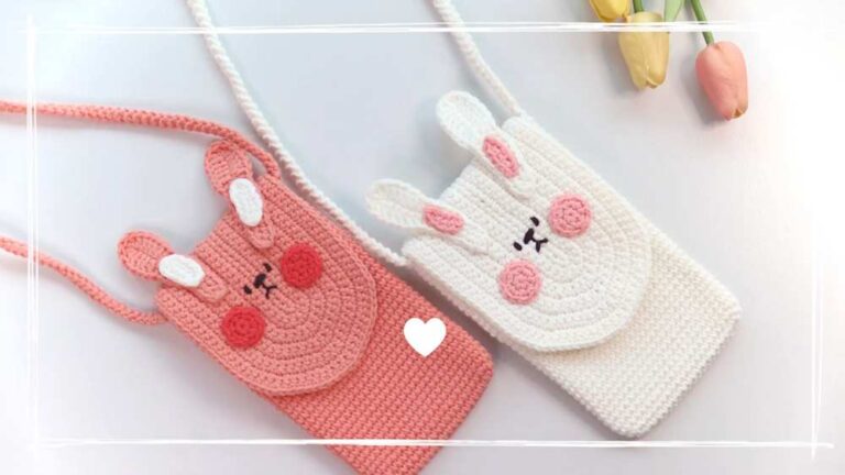 Crochet Bunny Phone Pouch Bag Pattern Free