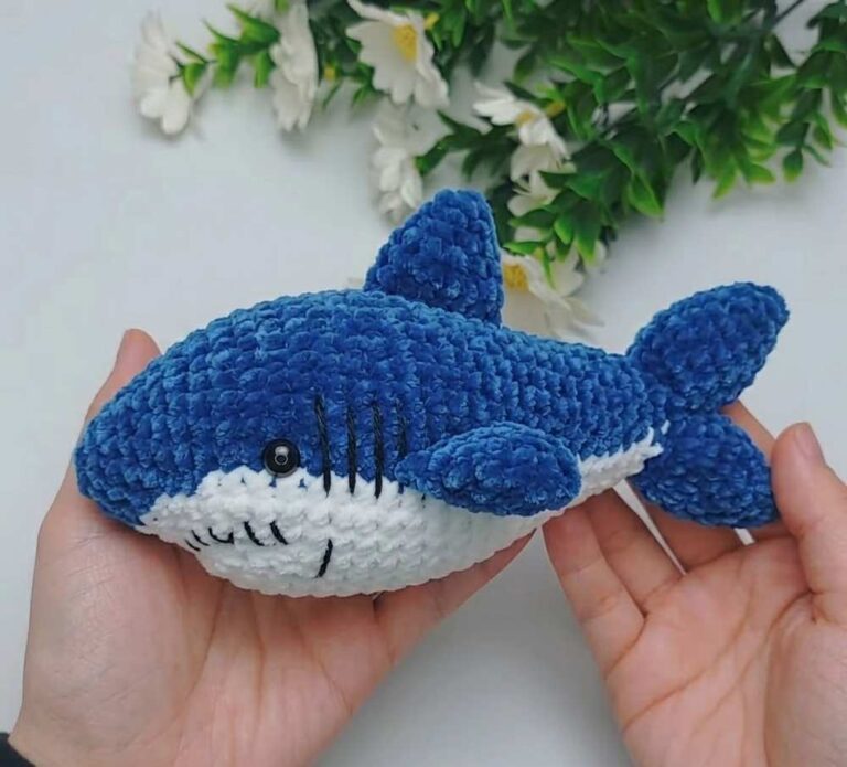 Crochet Shark Plushie Pattern For Summer