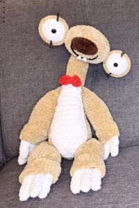 How to Crochet Sid the Sloth Plushie for Kids