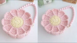 Crochet Flower Bag Pattern Cute Floral Accessory