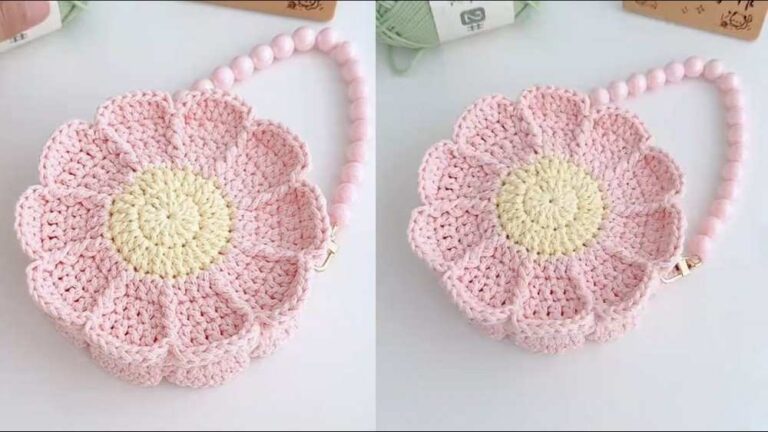 Crochet Flower Bag Pattern Cute Floral Accessory
