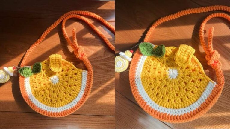 Crochet Orange Bag Pattern For Summer Fashion