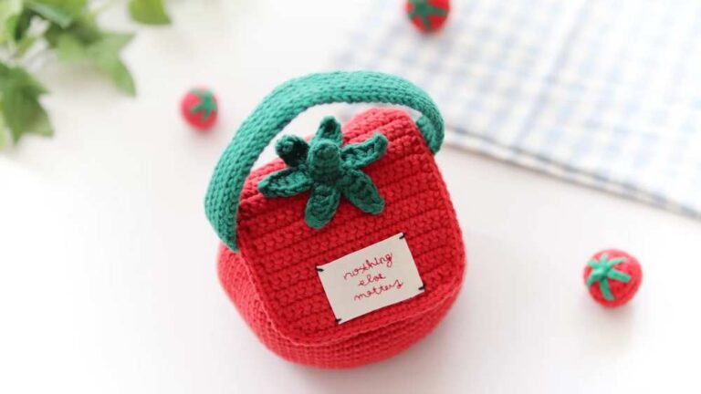 Crochet Tomato Pouch Bag Pattern For Summer