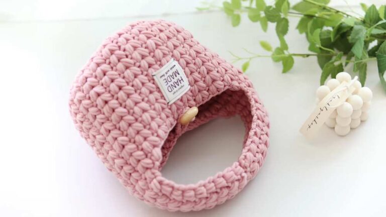 Crochet Heart Puff Bag Pattern For Beginners