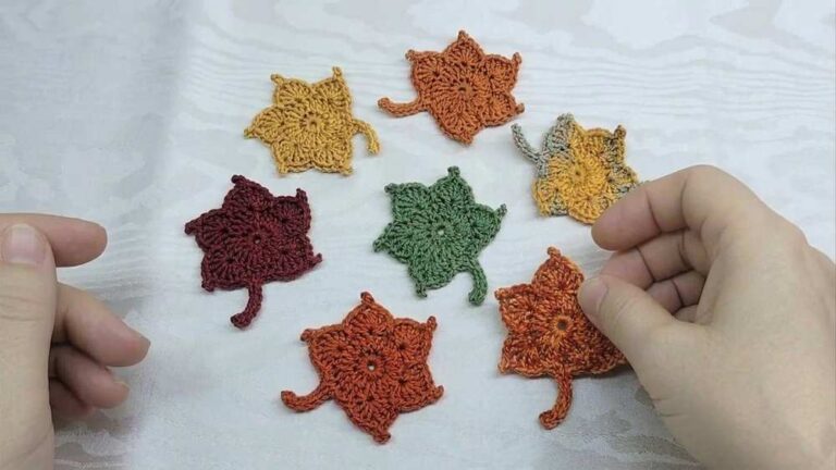 Crochet Oli: Crochet 5-Minute Life-Like Maple Leaf Pattern for Fall