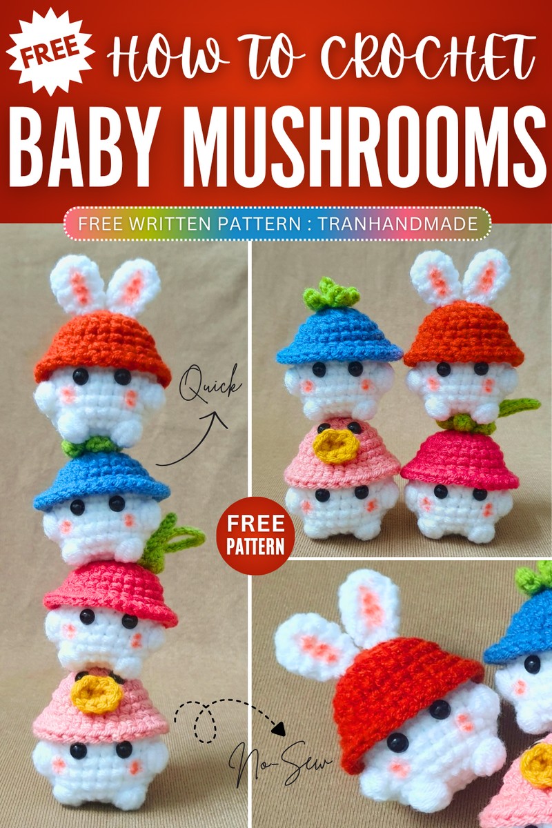 crochet baby mushrooms 4