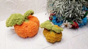 Free Crochet Pumpkin Plushie Pattern for Fall & Halloween