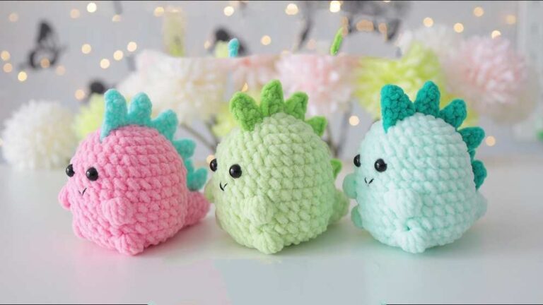 KumoAmu: How to Crochet Chubby Baby Dinosaurs Amigurumi Plushie for Kids