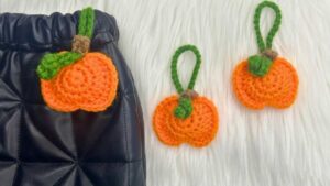 Crafty Crochet Castle: How to Crochet A Pumpkin Charm for Fall out of Pumpkin Appliques