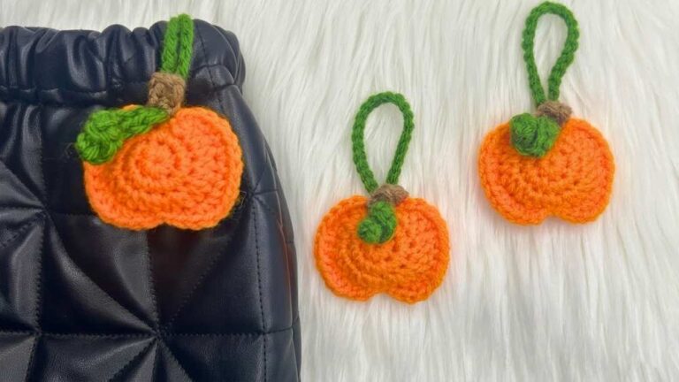 Crafty Crochet Castle: How to Crochet A Pumpkin Charm for Fall out of Pumpkin Appliques