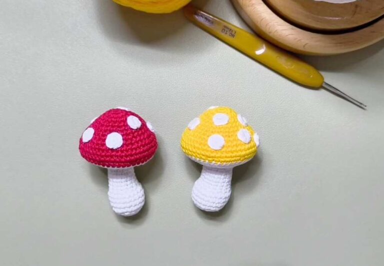 Free Crochet Toadstool Handmade Mushroom Amigurumi Pattern