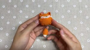 Free Crochet Mini Kawaii Fox Amigurumi Pattern for Fall