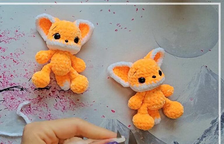Sotvorimka: Free Crochet Sitting Baby Fox Plushie Pattern for Fall