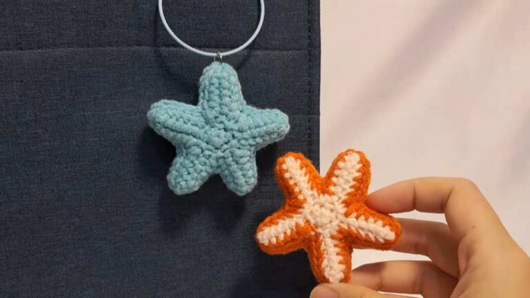 From Littlespot: How to Crochet 2-in-1 Starfish Keychain Amigurumi for Summer