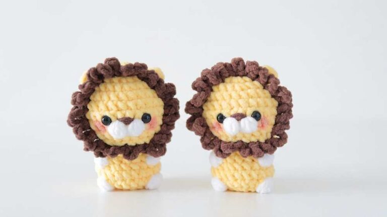 How to Crochet A No-Sew Baby Lion Plushie for Kids