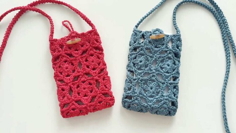 Crochet Star-Motif Phone Bag for Everyday and Special Occasions