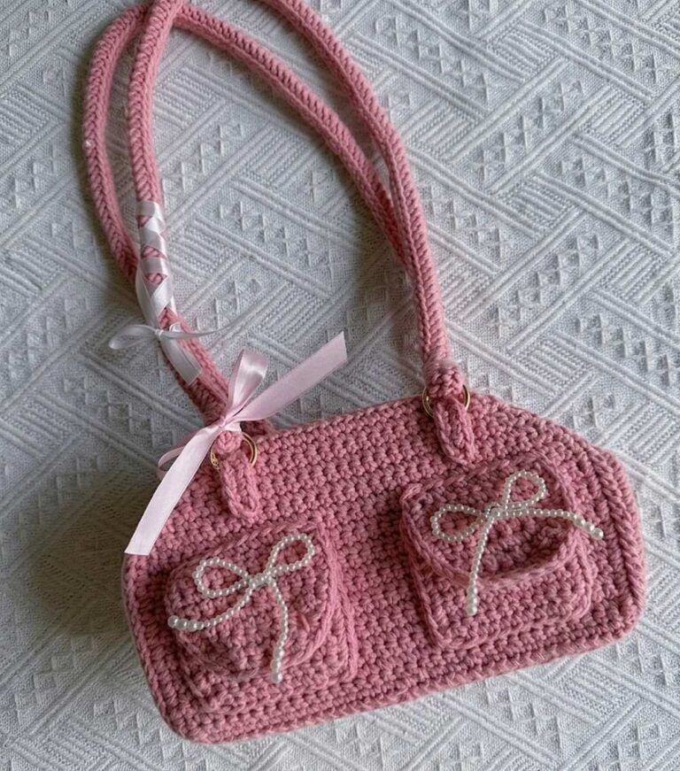 How to Crochet A Mushy Shoulder Bag with Pockets for Everyday