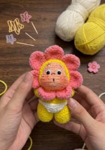 How to Crochet Twinkle Twinkle Flower Plushie Doll for Kids